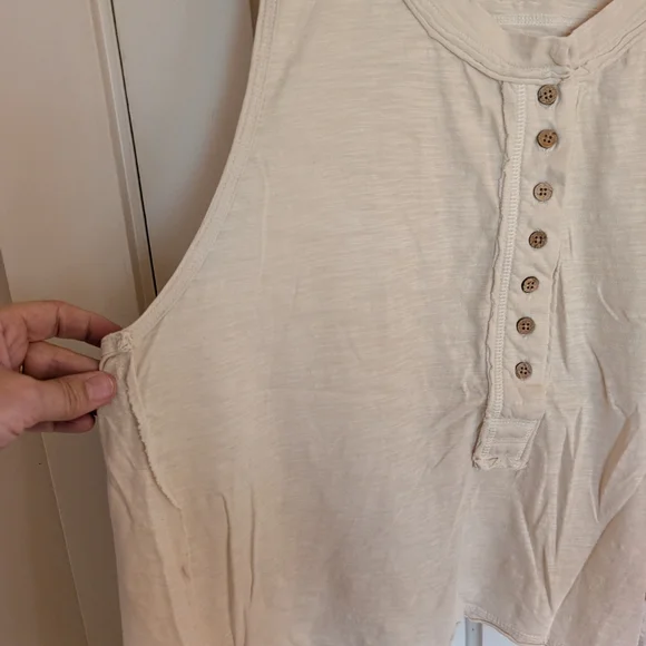 We The Free People Tank Top Swing Babydoll Peasant Boho - size L - Picture 2 of 6